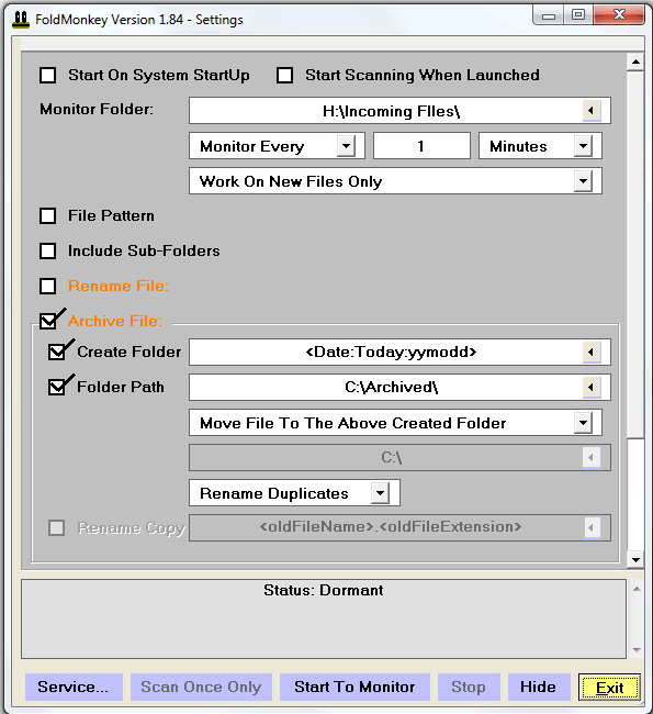 Click to view FoldMonkey 1.80 screenshot