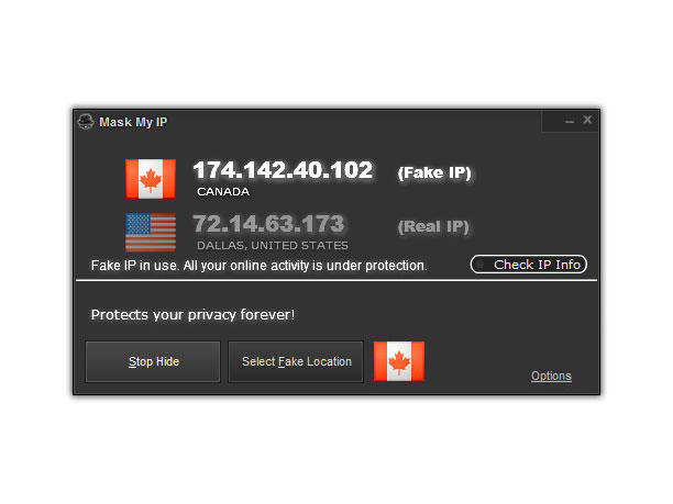 Click to view Mask My IP 2.4.8.6 screenshot