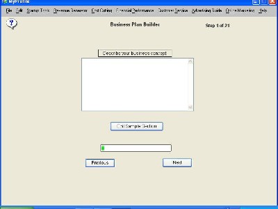 Click to view Business Plan 1.7 screenshot