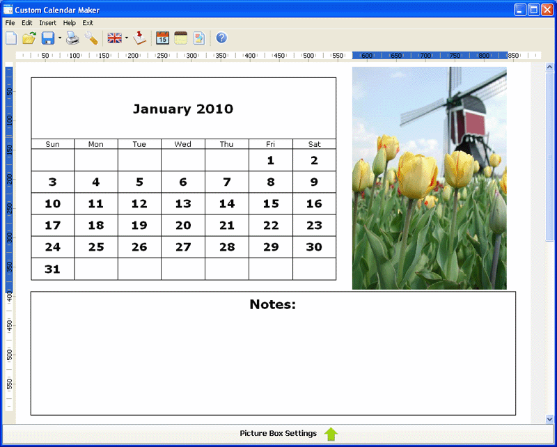 Click to view Custom Calendar Maker 2.33 screenshot