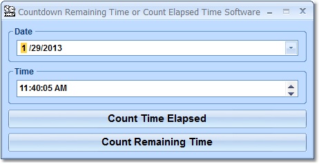 Click to view Countdown Remaining Time or Count Elapsed Time Sof 7.0 screenshot