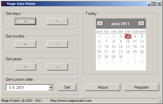 Click to view Magic Date Picker 2.0 screenshot