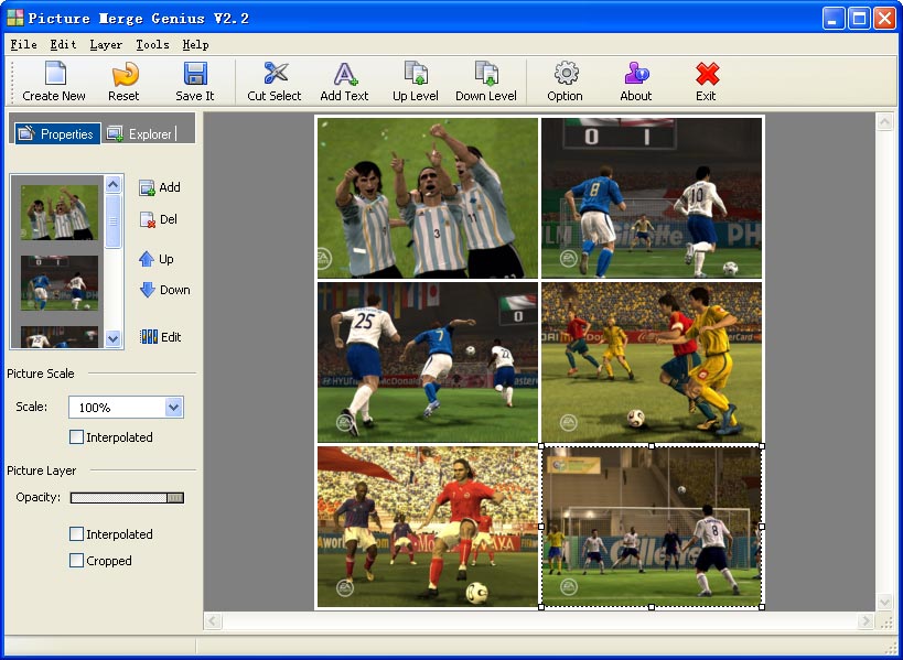 Click to view Picture Merge Genius 2.7.123 screenshot