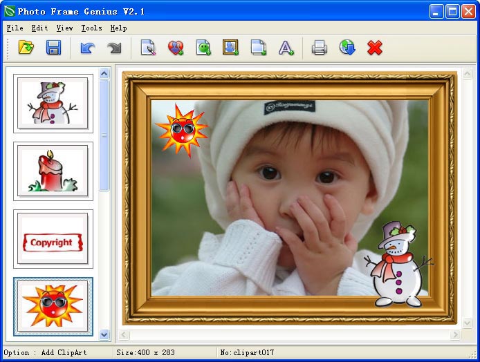 Click to view Photo Frame Genius 2.2.122 screenshot