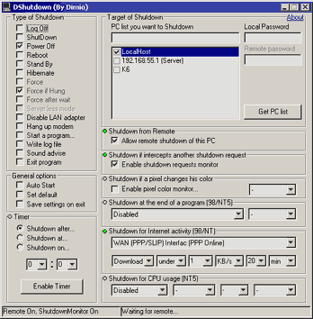 Click to view DShutdown 1.72.1 screenshot