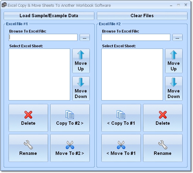 Click to view Excel Copy & Move Sheets To Another Workbook Softw 7.0 screenshot