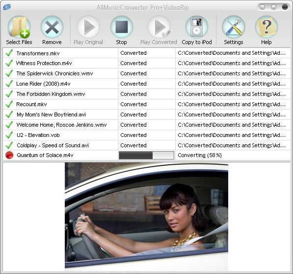 Click to view AllMusicConverter Pro+VideoRip 4.3.8 screenshot