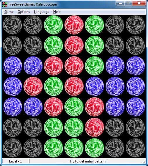 Click to view FreeSweetGames Kaleidoscope 2.1.40 screenshot