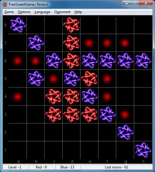 Click to view FreeSweetGames Reversi 3.1.40 screenshot