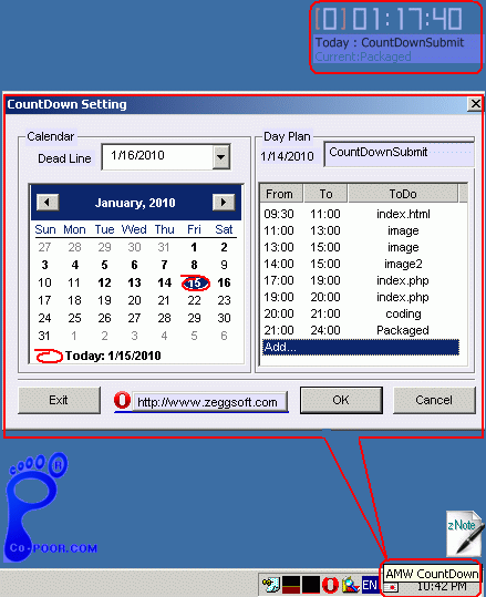 Click to view AMW CountDown 1.1.2 screenshot