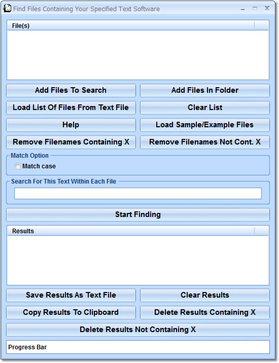 Click to view Find Files Containing Your Specified Text Software 7.0 screenshot