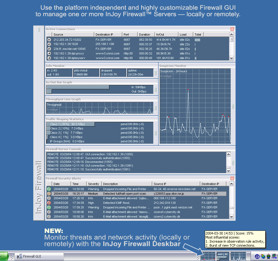 Click to view InJoy Firewall 3 screenshot