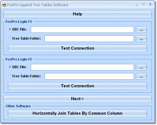 Click to view FoxPro Append Two Tables Software 7.0 screenshot