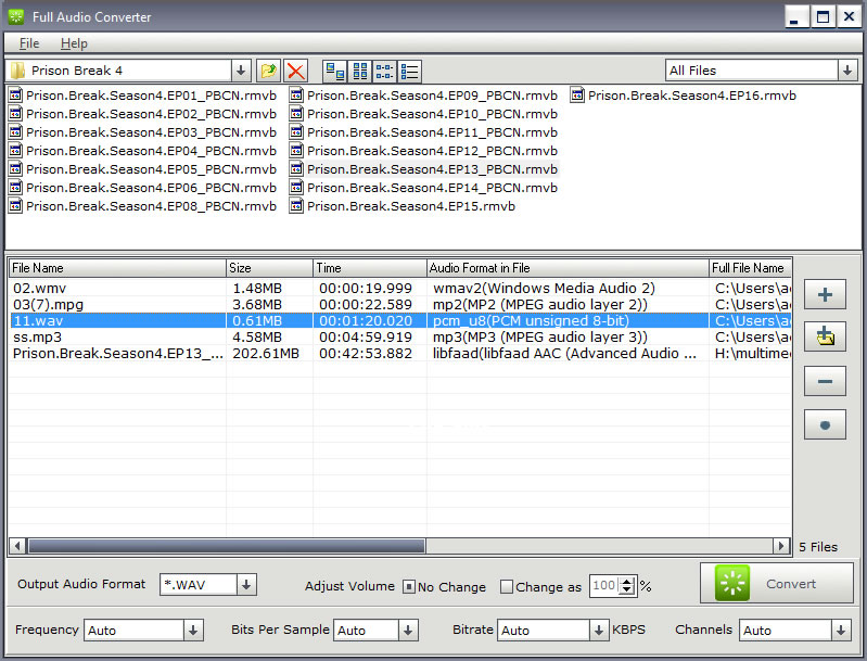 Click to view Full Audio Converter 5.3.2 screenshot