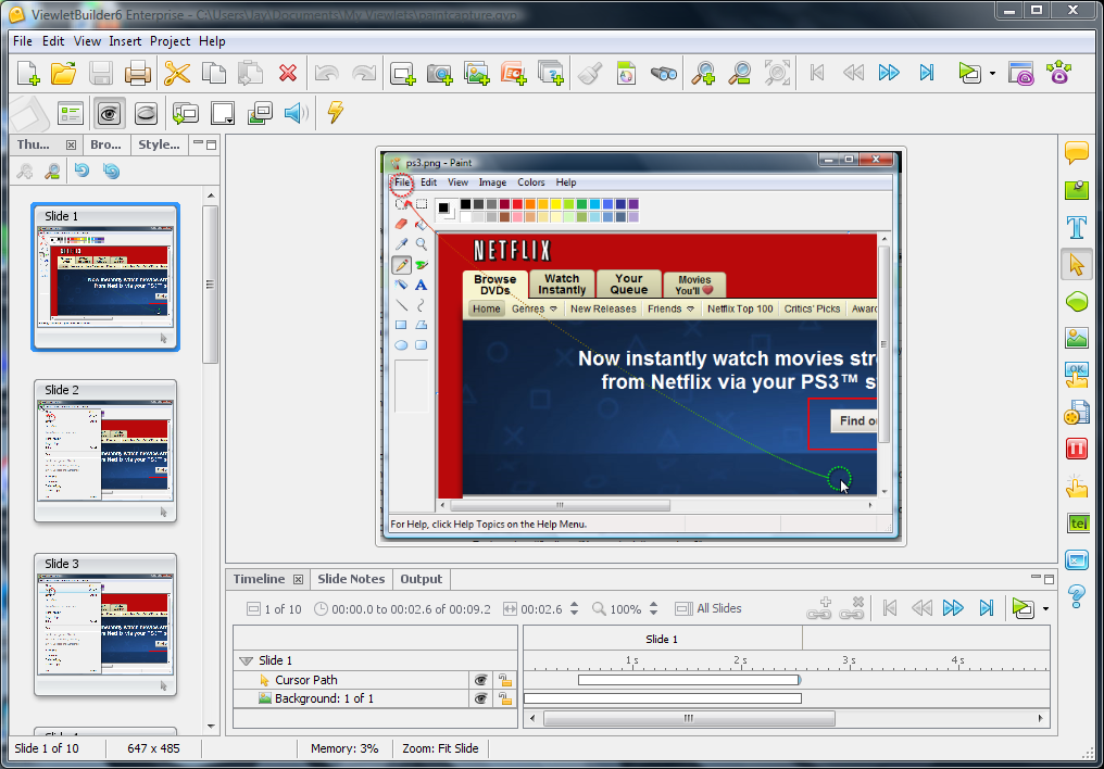 Click to view ViewletBuilder 6 Enterprise (Win) 6.2.7 screenshot