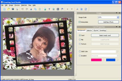 Click to view Greeting Card Studio 5.67 screenshot