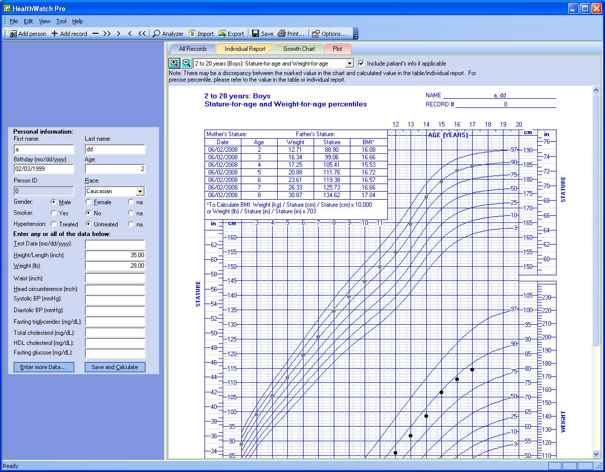 Click to view HealthWatch Pro 2.2 screenshot