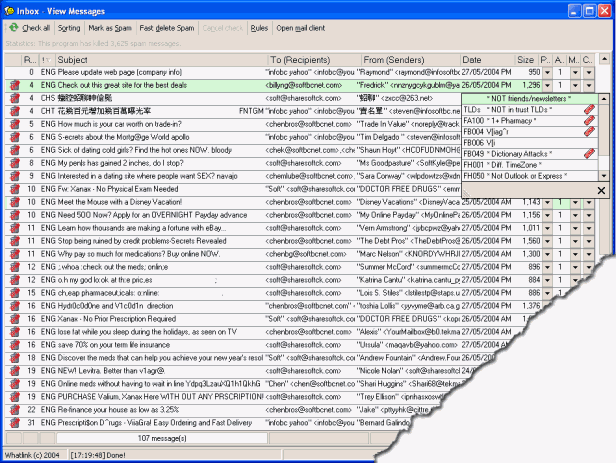 Click to view Letterman Spam Control Std 3.5.281 screenshot