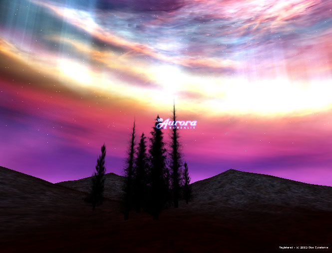 Click to view 3D Aurora Screen Saver 1.2 screenshot