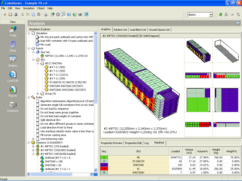 Click to view Cargo Load Plan - CubeMaster 10.9.1.11 screenshot