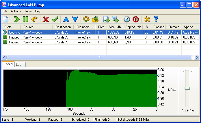 Click to view Advanced LAN Pump 3.0 screenshot