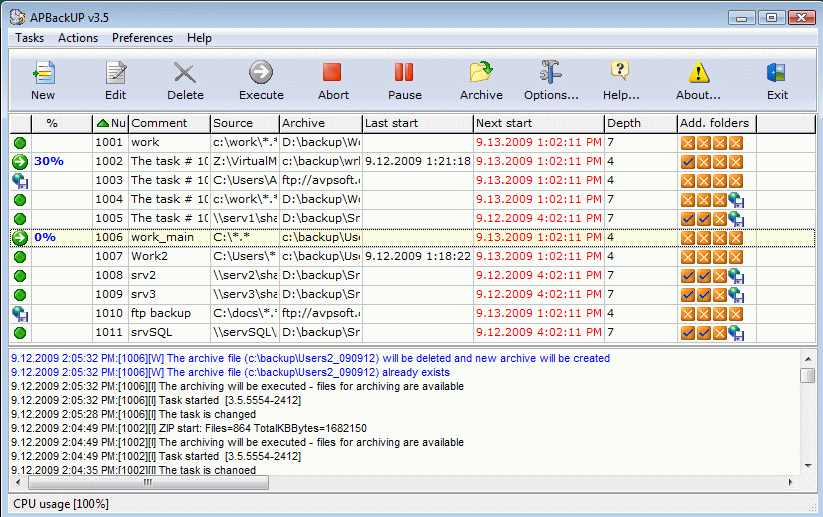 Click to view APBackup 3.8 screenshot