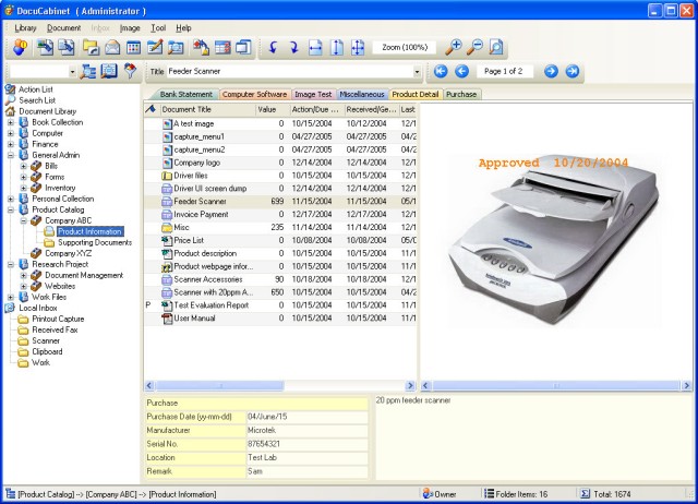 Click to view DocuCabinet 2.3.1 screenshot