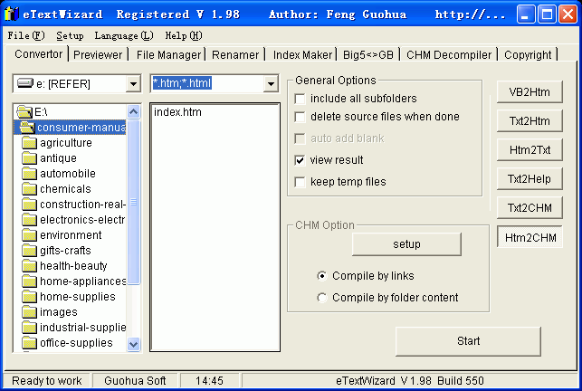 Click to view eTextWizard 2.40 screenshot