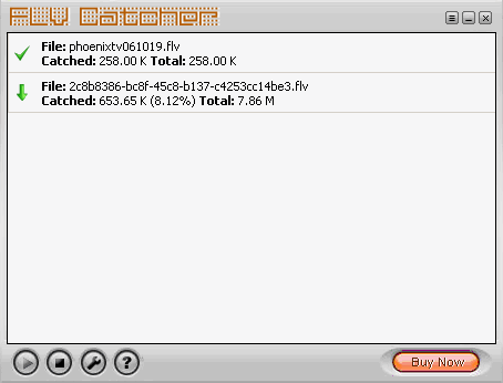 Click to view Flv Catcher 1.1 screenshot