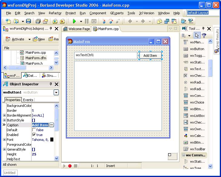 Click to view wxForms 1.0.6 screenshot