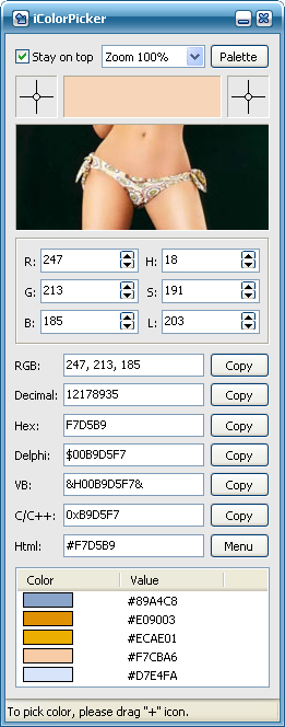 Click to view iColorPicker 6.37 screenshot