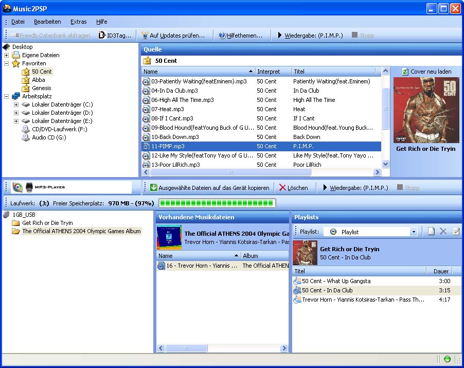 Click to view Music2PSP 1.00.102 screenshot