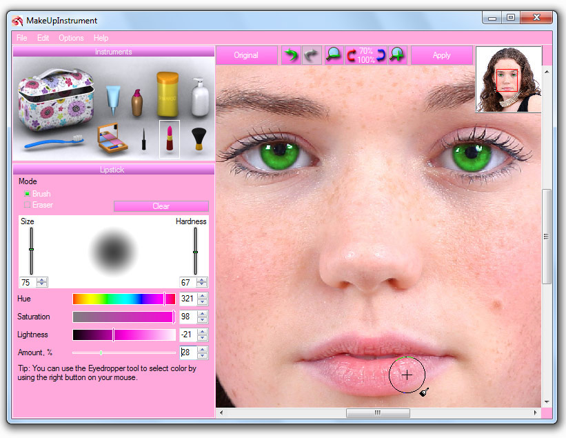 Click to view MakeUp Instrument 7.0 screenshot