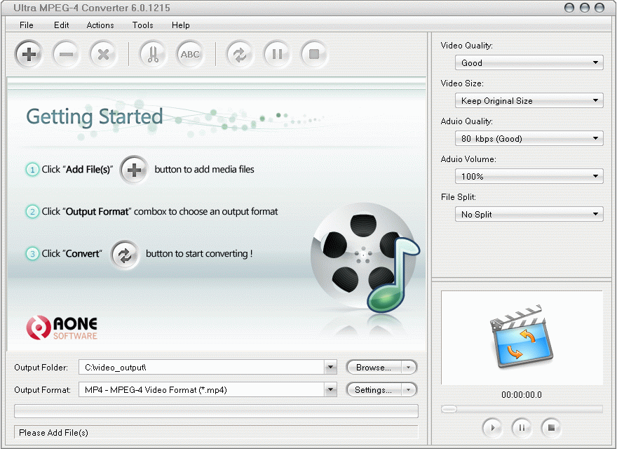 Click to view Ultra MPEG-4 Converter 6.0.0202 screenshot