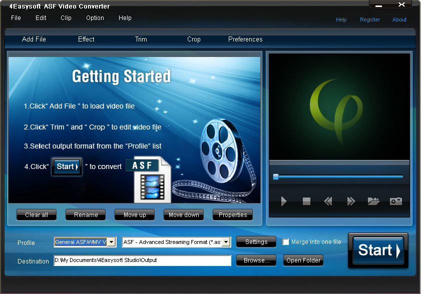 Click to view 4Easysoft ASF Video Converter 3.1.16 screenshot