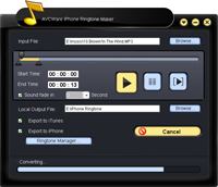 Click to view AVCWare iPhone Ringtone Maker 1.0.20.1211 screenshot