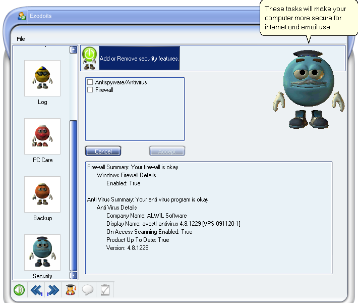 Click to view Ezidoits Security 4.1.2 screenshot