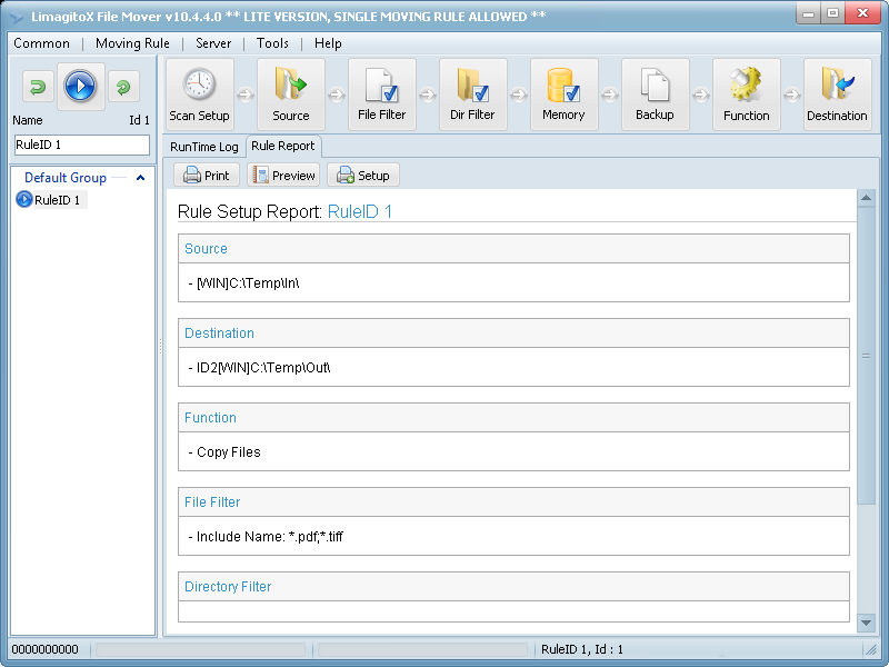 Click to view Limagito FileMover 9.203.24.1 screenshot