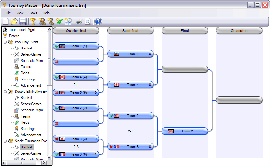 Click to view Tourney Master 3.5.0 screenshot