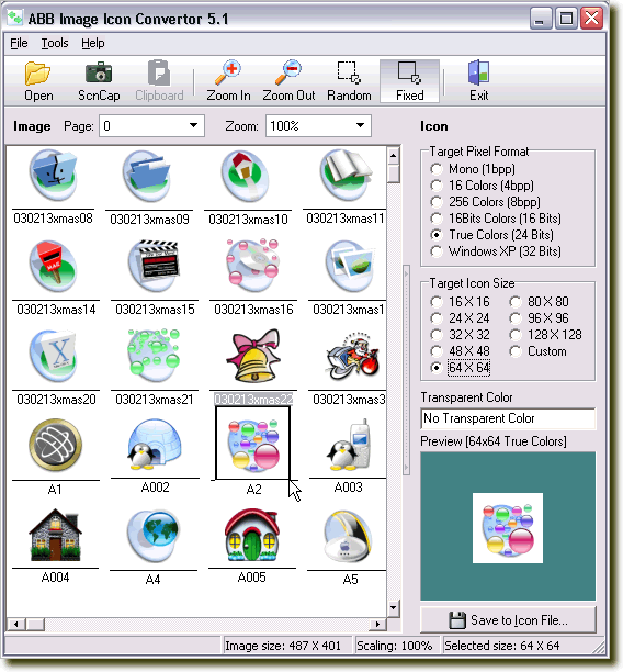 Click to view ABB Image Icon Converter 5.1 screenshot