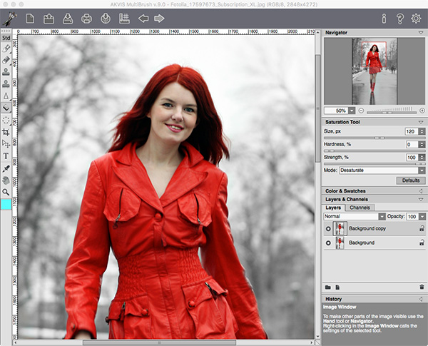 Click to view AKVIS MultiBrush 7.0 screenshot