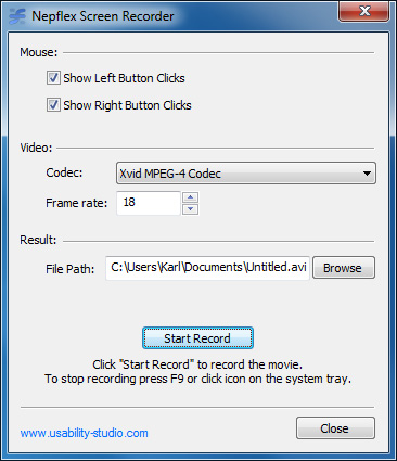 Click to view Rylstim Screen Recorder 1.5 screenshot