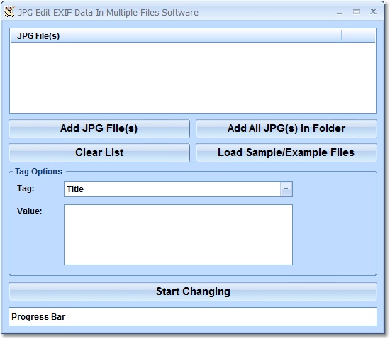 Click to view JPG Edit EXIF Data In Multiple Files Software 7.0 screenshot