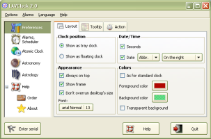 Click to view LAVClock 2.6.2 screenshot