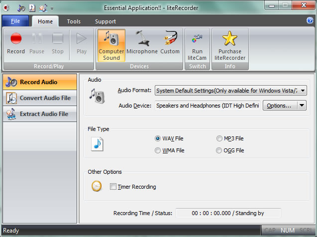 Click to view liteRecorder 2.9 screenshot