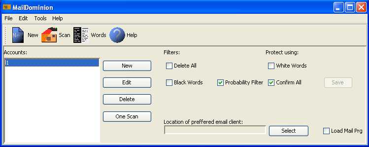 Click to view MailDominion 1.1.1 screenshot