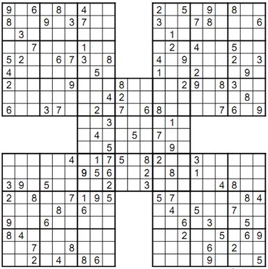 Click to view hard samurai sudoku 1.0 screenshot