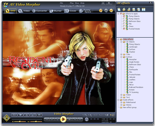 Click to view AV Video Morpher 3.0.53 screenshot