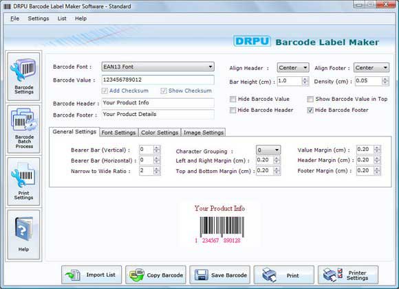 Click to view Professional Barcode 6.0.1.5 screenshot