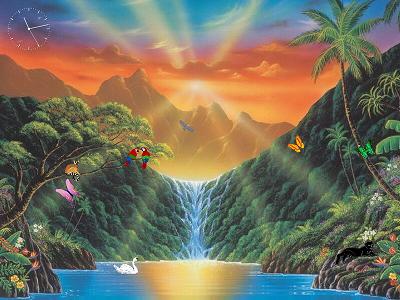 Click to view Paradise Falls Screensaver 1.0 screenshot